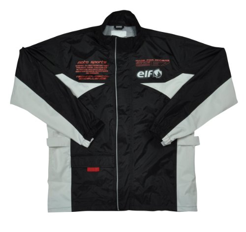 Amazon.co.jp: エルフ(ELF) バイク用レインスーツ セパレート BK